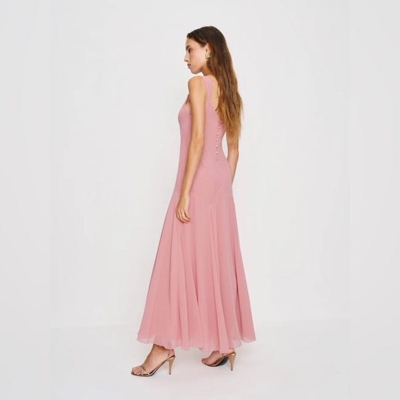 NWT Reformation Narcissa Dusty Rose Maxi Dress - Picture 4 of 5